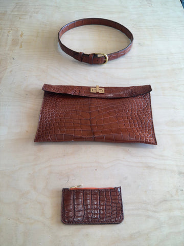 Custom Alligator Leather Hide | Handmade Leather Bag & Belt