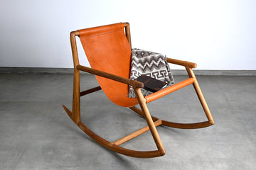Handmade sling-style rocking chair