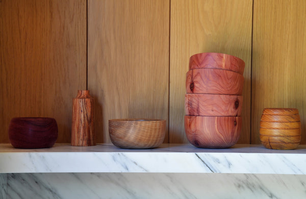 Red Cedar Bowls, The Candy Apple Set of Four Bowls