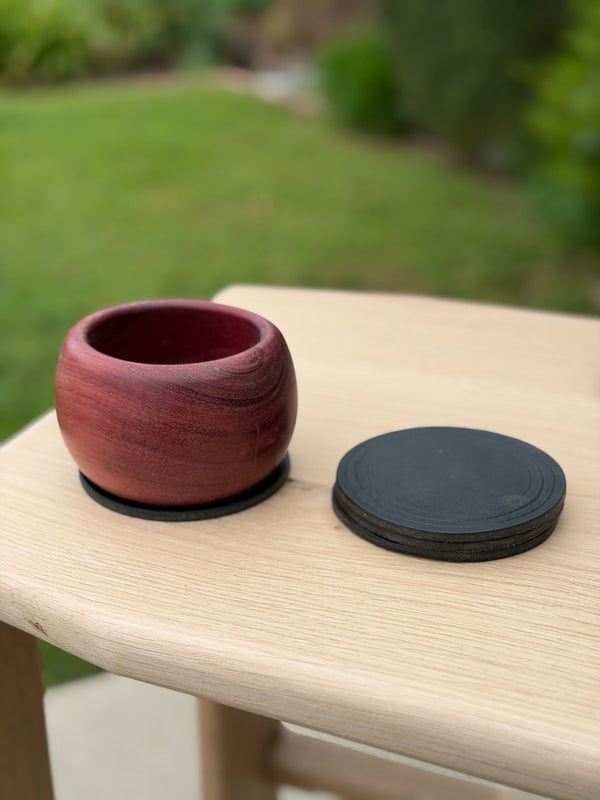 Leather Coasters - Set of Four