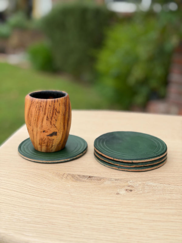 Leather Coasters - Set of Four
