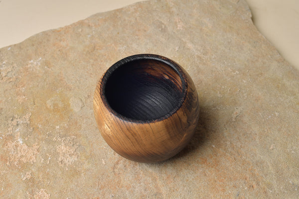 Goncalo Alves with Yakisugi Treated Interior: Short King Bowls