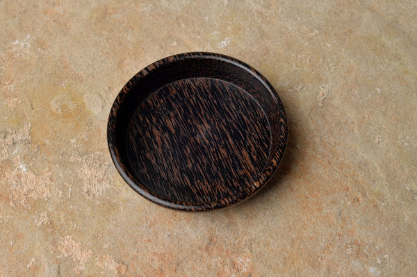 Lemon Wood Salad Bowl, Black Palm Bowl, and Hickory Vessel